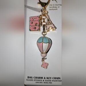 Piper Pink and Blue Hot Air Balloon Key Holder